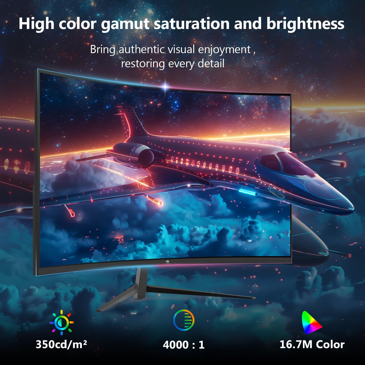 27 Zoll Curved Gaming Monitor 280Hz 240Hz 1ms VA DisplayPort HDMI für PC und Konsole reaktionsschnell