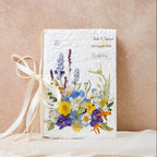 Blumen Hochzeitskarte Handgemacht Botanisch 15x20cm mit Umschlag