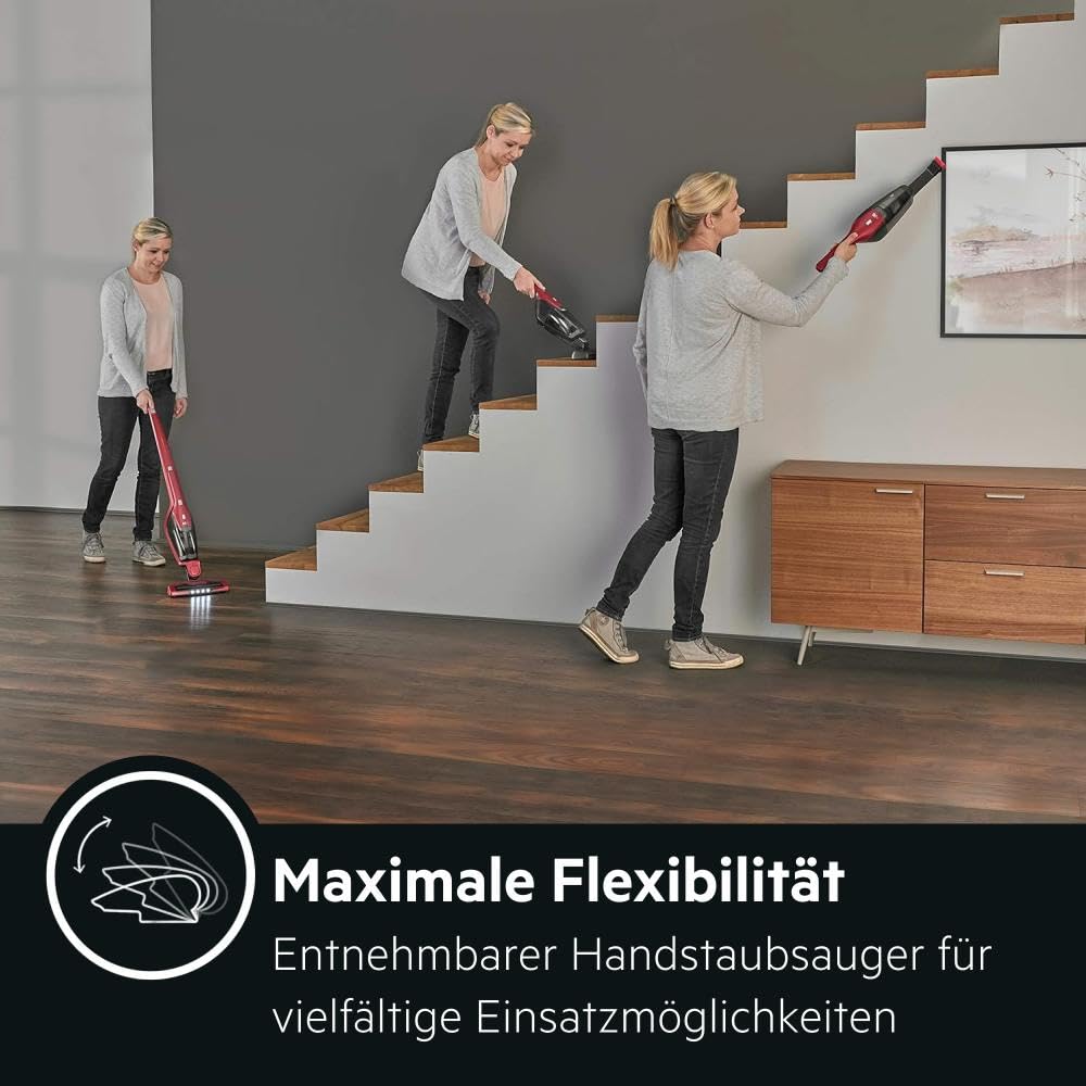 AEG Ergorapido 2in1 Akku Staubsauger kabellos ETM Testsieger CX7 2 45AN für schnelle Reinigung im Haushalt