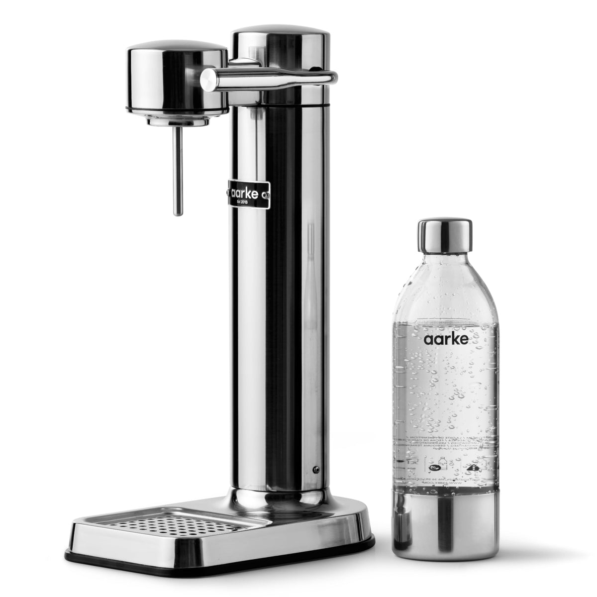 Aarke Carbonator 3 Wassersprudler aus Edelstahl in Edelstahloptik stilvoll langlebig für Sprudelwasser
