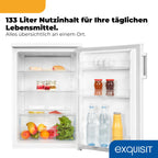 133 l Kühlschrank ohne Gefrierfach freistehender Standkühlschrank in Weiß für Küche Haushalt Büro