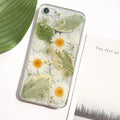 Gepresste Blume Handyhülle für iPhone 8 X 11 12 13 14 15 Pro Max, Samsung Galaxy S22 S23 FE A52 A72, Google Pixel 5 6 7 8 Pro – Transparente Hartschale, Stoßfest