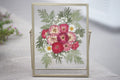 Gepresste Blume Bilderrahmen, Gold, Acryl, 22,5x17,5 cm, Wanddeko