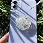Mond Weltraum Telefon Griff Halter, Stern Handy Griff Silberfolie, Planet Telefon Charme, Handy Zubehör