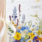 Blumen Hochzeitskarte Handgemacht Botanisch 15x20cm mit Umschlag