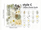 Gepresste Blumen Set 75-100 Stück Botanische Mischung für DIY Bastelbedarf