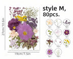 Gepresste Blumen Set 75-100 Stück Botanische Mischung für DIY Bastelbedarf