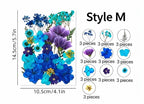Gepresste Blumen Set, Natürliche Bastelbedarf, Resin, Karten, DIY