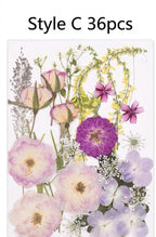 Gepresste Getrocknete Blumen Mix 25-45 Stück, Echte Blumen für Harz Schmuck DIY
