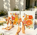 Gepresste Blumen Gelübdebücher für Hochzeitszeremonie, Herbstdesign Braut Bräutigam, 20x15 cm
